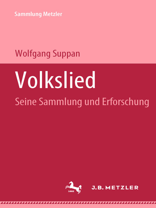 Title details for Volkslied by Wolfgang Suppan - Available